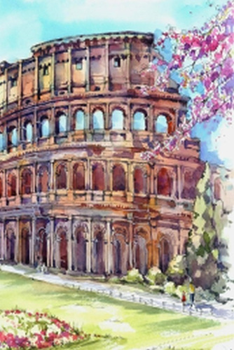 El Coliseo De Roma Italia - Lámina 45x30 Cm.