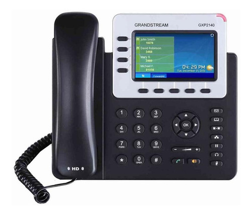 Telefono Ip Grandstream Gxp2140 4 Lineas Sip Gigabite Poe Pantalla Lcd Color Usb Bluetooth