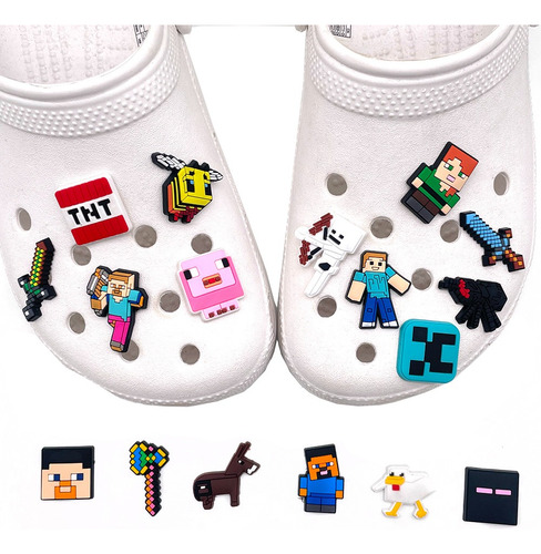 Juego De 18 Abalorios Para Zapatos De Juego Con Bloques, Dec