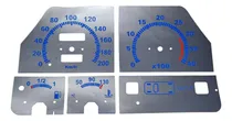 Comprar Calco Tablero Tuning Fiat Uno Azul 200km