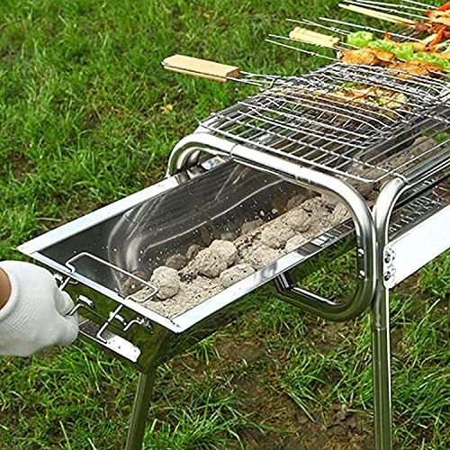 Parrilla De Carbón De Acero Inoxidable Para Exteriores, 70 X