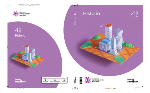 Historia 4ãâºeso Canarias 23 Construyendo Mundos, De Aa.vv. Editorial Santillana Canarias, Tapa Blanda En Español