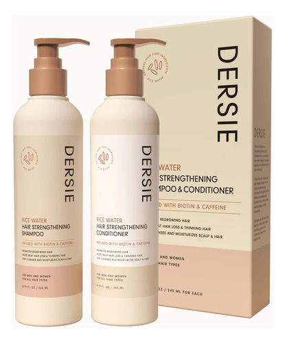 Conjunto De Shampoo E Condicionador Dersie Rice Water Hair G