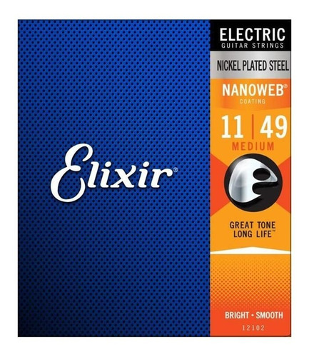 Elixir 12102 Encordado Guitarra Electrica 011 Nanoweb