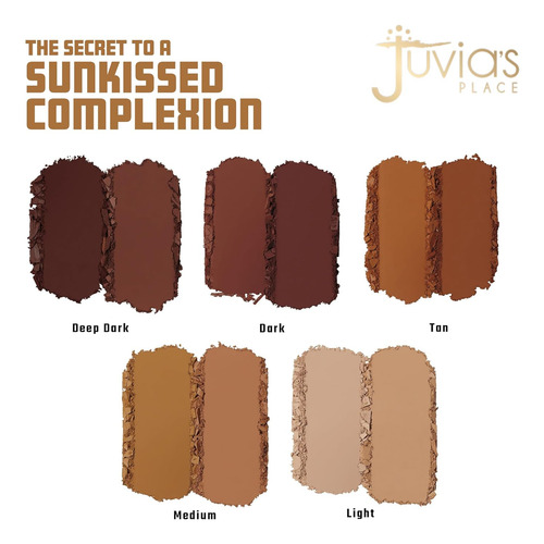 Juvia's Place Bronzed Duo Bronzer Tan - Bronceador Mate Suav