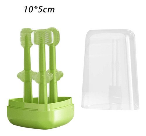 Juego De Cepillos De Dientes Para Bebés Limpiador De Verde