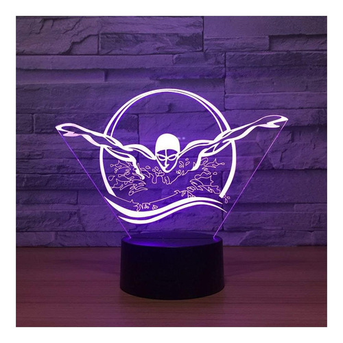 Luz Nocturna Creativa 3d Hpbn8 Ltd, Interruptor Táctil Usb,