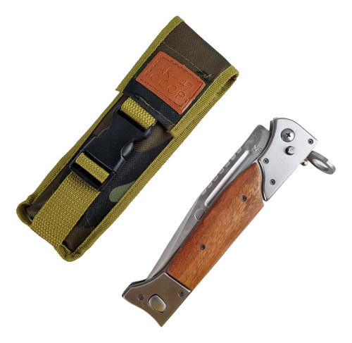 Canivete Automático Ak47 Faca Baioneta 33cm + Bainha
