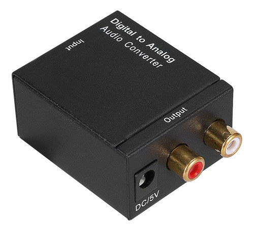Conv. Audio Digital-analógico, Coaxial-lr Con Cable Óptico