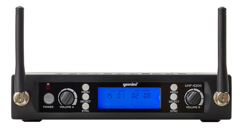 Gemini Sound Uhf-m Elite - Micrófono Inalámbrico Portáti. Color Negro