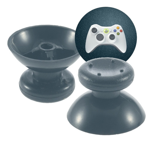 Pack X8 Pzs Capuchón Gris Para Xbox 360 Control Palanca Tapa