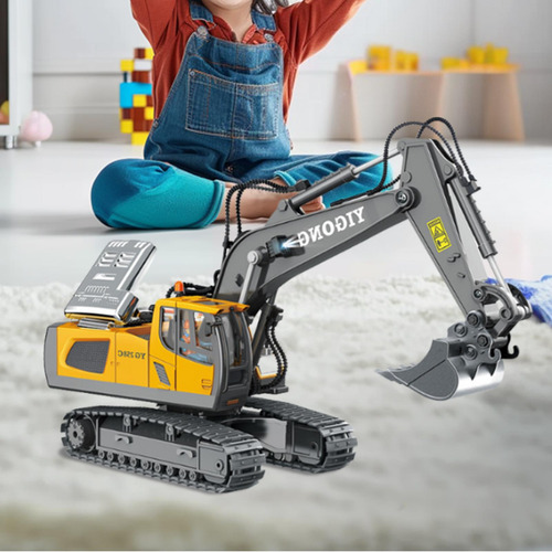 Excavadora De Control Remoto, Regalo De Cumpleaños, 1/20,