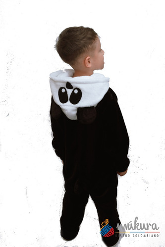 Pijama Térmica Enteriza Panda Niños Talla 8 A 14 Kigurumi