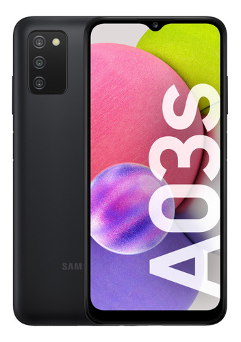 Celular Samsung Galaxy A03s Negro 64gb Rom 4gb Ram Outlet