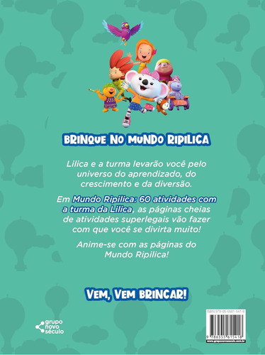 Mundo Ripilica: 60 Atividades Com A Turma Da Lilica: 60 Atividades Com A Turma Da Lilica, De Novo Século., Vol. 1. Editorial Ns Kids, Capa Mole, Edição 1 Em Português, 2023