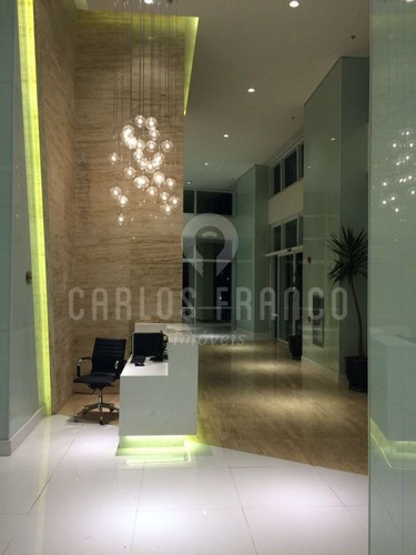 Sala Comercial, Com 49m, Varanda, Banheiros, Ar Condicionado, 1 Vaga - R: Paes Leme - Pinheiros - Cf28250