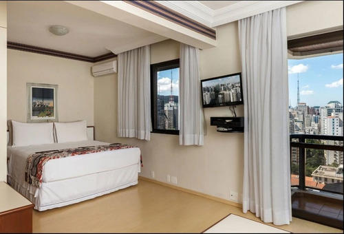 Imagem 11 de 15 de Flat Em Cerqueira Cesar, 02 Dorms, Fora Do Pool - Sf27372