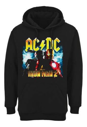 Poleron Ac Dc Iron Man 2 Rock Abominatron