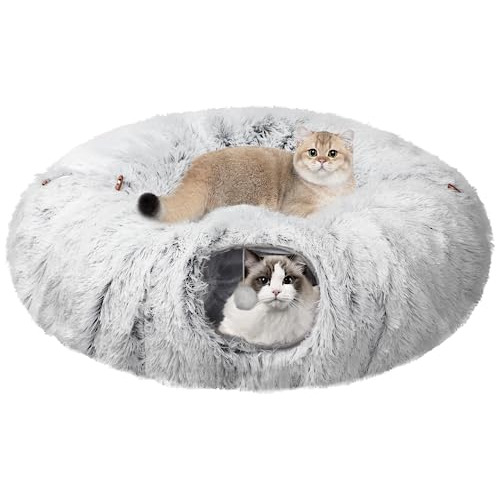 Túnel Y Cama De Peluche Gatos Tres Formas Y Bolas CoLG...