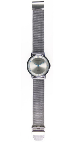 Imagen 6 de 10 de Reloj Cronos Tempus Blue Acero Inox Ultra Fino Resist Agua