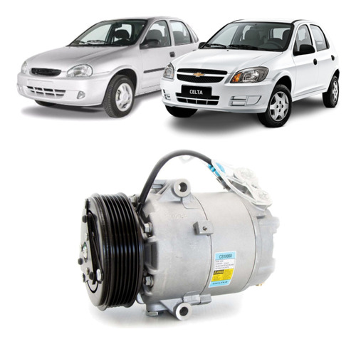 Compressor Ar Condicionado Gm Corsa 1.0 2005 A 2012 Delphi