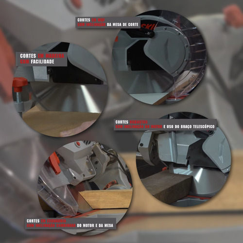 Serra Meia Esquadria Angular Telescópica 1.800w 3311 Skil
