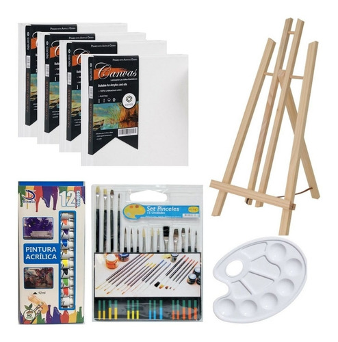 Set Kit Pintura Artística Niños Completo Arte Premium N°2