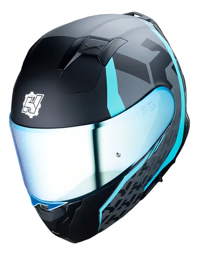 Casco azul turquesa deals