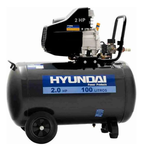 Motocompresor Hyundai Monofasico 2 Hp 100 Lt.