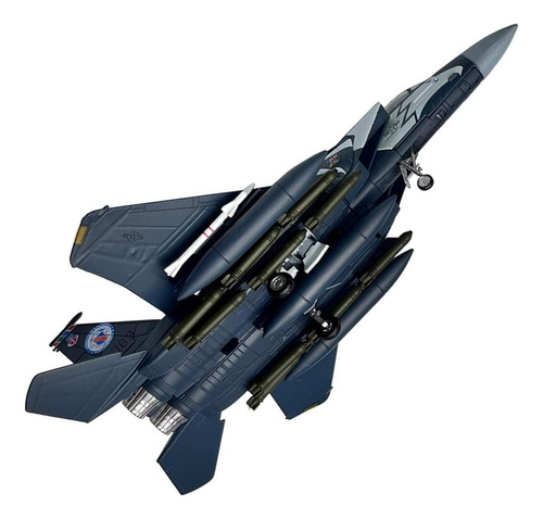 Modelo De Caza F-15, Mxfsg-001, F-15e Strike Eagle, 1:100, 1 Color Azul/Blanco