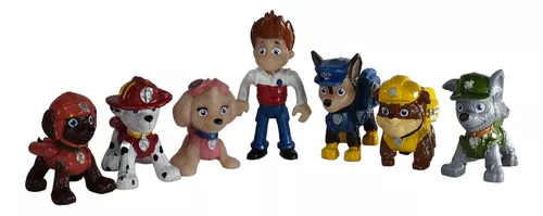 Muñecos Paw Patrol Patrulla Canina Figuras 6 Perros Y Ryder