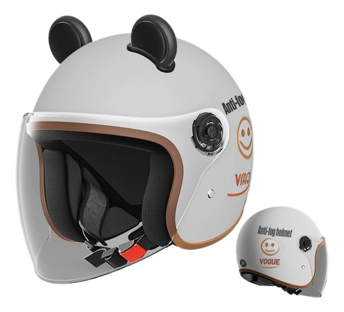 Casco De Motocicleta Half-helmet Para Hombres Y Mujeres 2023