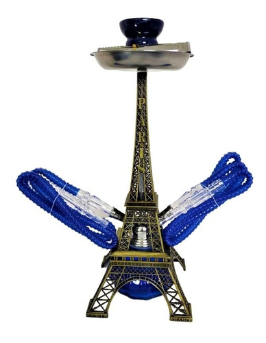 Narguila Shisha Hookah 2 Mangueras Torre Eiffel + Accesorios