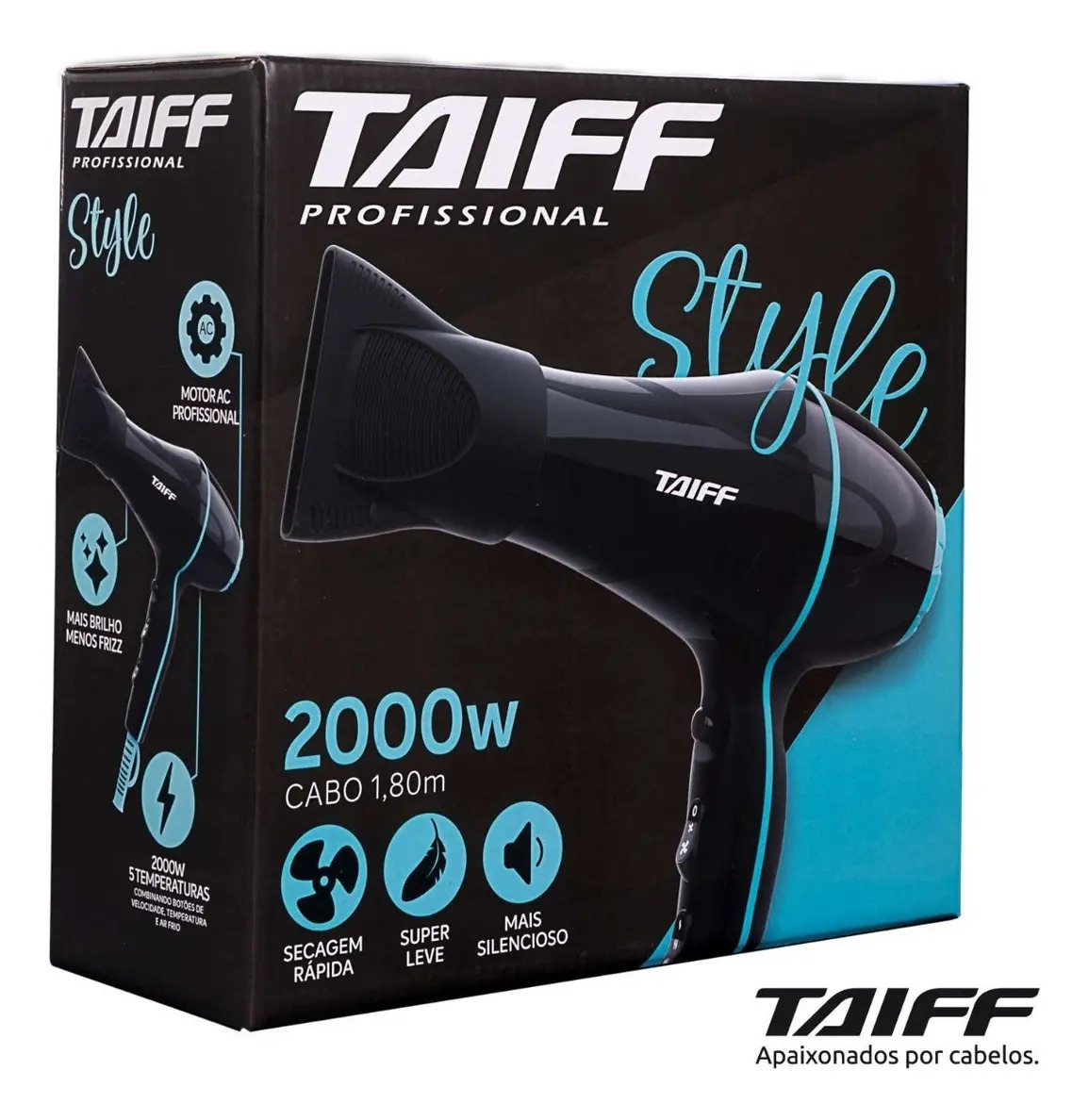 Taiff Secador de Cabelo Stylle Profissional Motor Ac 2000w Cor — miniatura 4