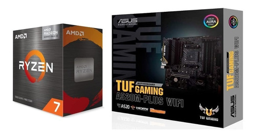 Tarjeta Madre Asus Tuf Gaming A520m-plus Wifi+ Ryzen 7 5700g