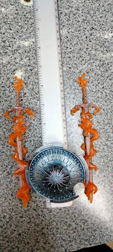 Dc Ares, Espadas Y Escudo, Cnc Para Tus Figuras!! (Usado)