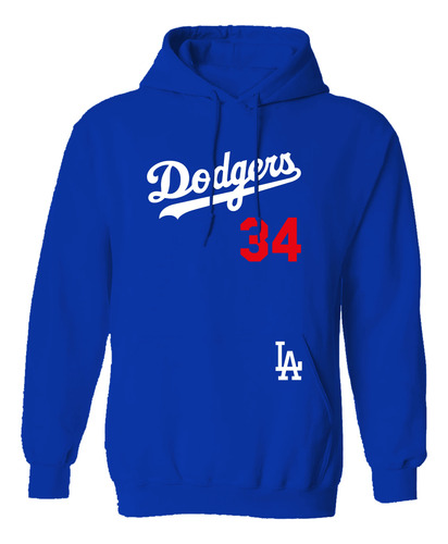 Sudadera Modelo Mlb Los Angeles Dodgers Valenzuela 34