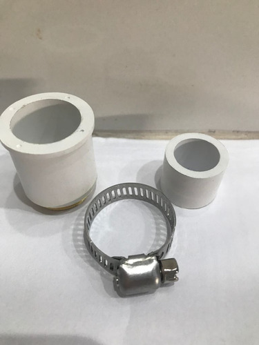 Kit Adaptador Canilla De Goma Y Rosca Macho Macho Metalica