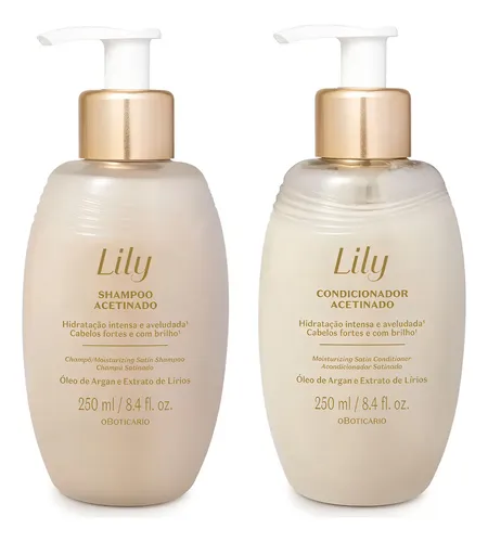 Kit Shampoo e Condicionador Lily Tradicional para Hidratação de Cabelos - R$ 121