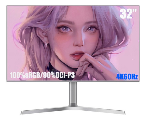 Monitor Lcd Ips 4k Uhd De 60 Hz De 32 Pulgadas Con 65 W Tipo