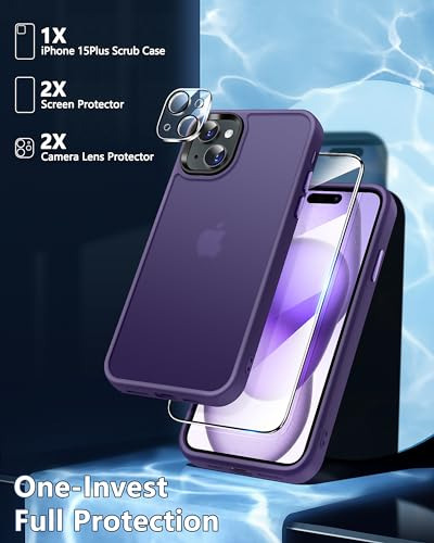 Funda Dssairo Para iPhone 15 Plus, Con 2 Protectores De Pant