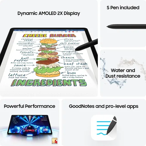 Samsung Galaxy Tab S9 11 128gb Wifi 7 Android Ai Tablet,...