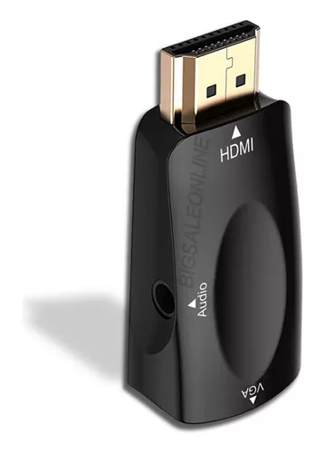 Adaptador de VGA a HDMI con Audio USB en Venta