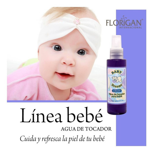 Agua De Tocador Baby Dreams Con Sábila Y Miel 125ml Florigan