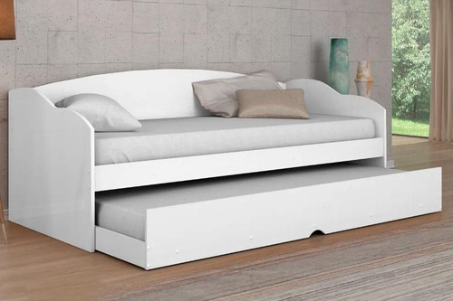 Sofá Cama Cama Marinera 1 Plaza Bicama - Muebles Web Color Blanco