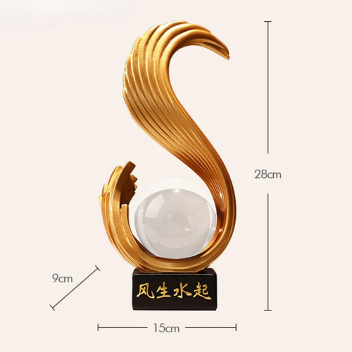 Arte Abstracto Estatua Moderna Fengshui Estatuilla Regalo