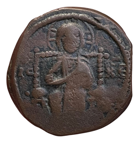 Moneda Imperio Bizantino Constantino 9no (1042-1055 Dc)folis (Usado)