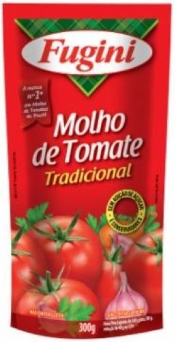 Molho De Tomate Tradicional Fugini Sachê 300g