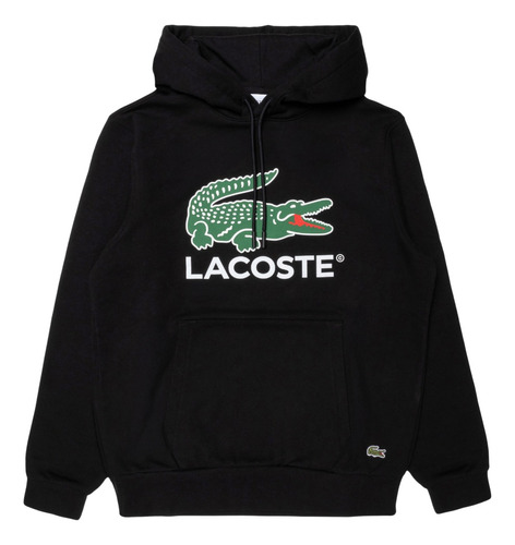 Buzo Algodon Hombre Lacoste Estampado De Cocodrilo Pre