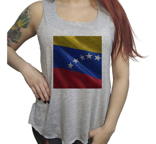 Musculosa Dama Bandera De Venezuela Pais Latinoamerica M3